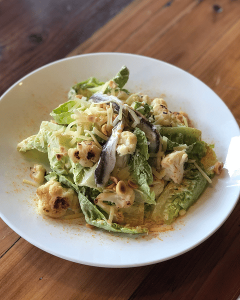 Roasted Cauliflower Caesar