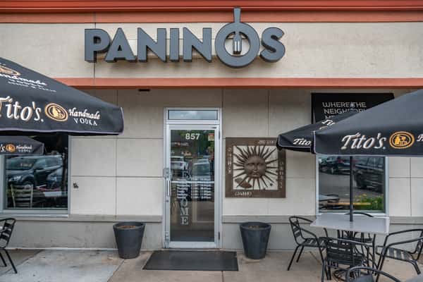 Exterior entrance of Paninos