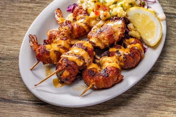 Jalapeño Bacon Wrapped Shrimp