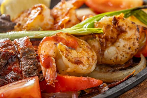 Steak & Shrimp Fajitas
