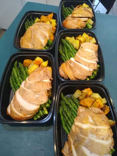 assortment of meal preps