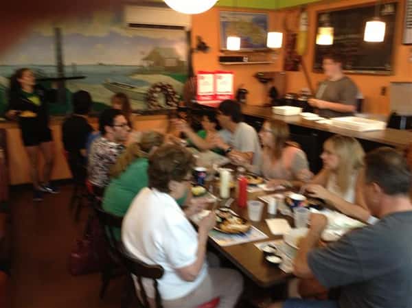 customers inside enjoying a meal
