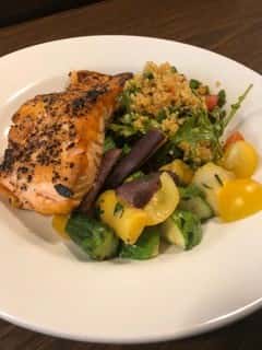 baked fish with veggies