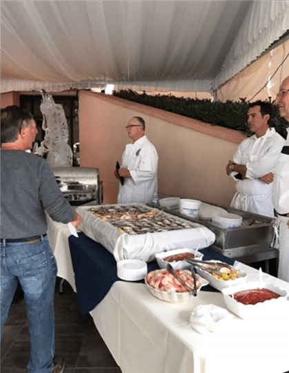 buffet table