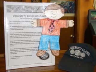 welcome letter with drawing of little boy