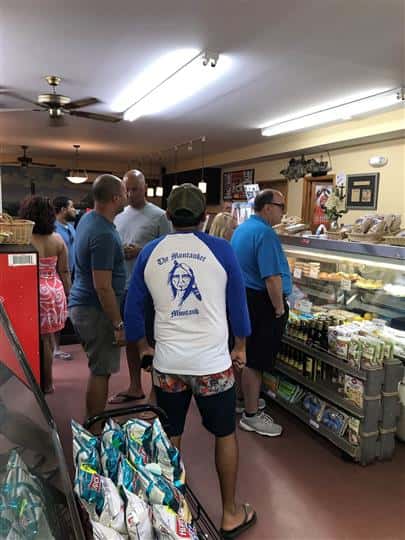 customers waiting in line