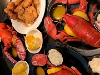 lobster with dipping sauce
