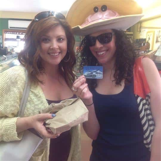 two females posing for picture
