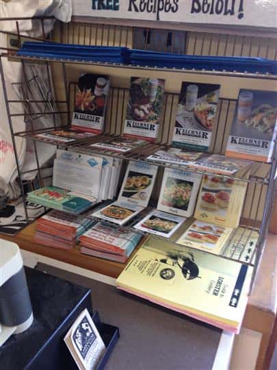 shelf of books for sale