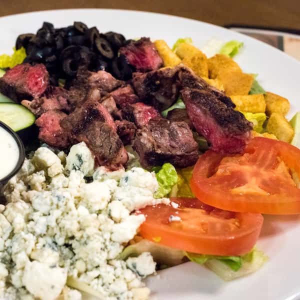 Black & Bleu Salad with Steak