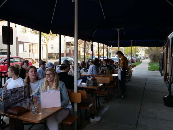 Outdoor patio dining