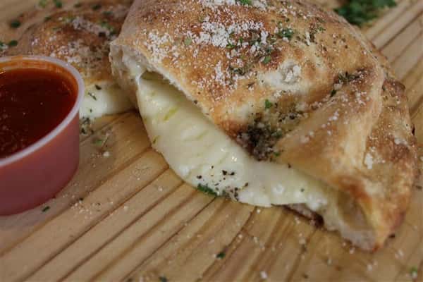 stuffed calzone with extra cheese