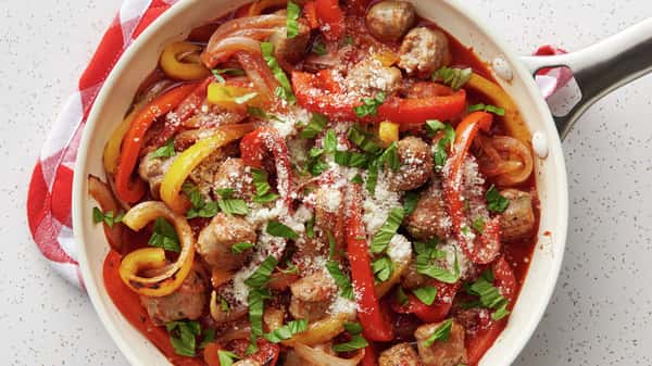 SAUSAGE PEPPERS & ONIONS