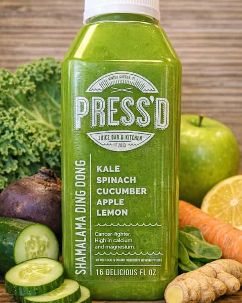 Need a reset that still tastes bright and easy? Shamalama Ding Dong blends kale, spinach, cucumber, in-season apple, and lemon into a crisp, ultra-hydrating green juice that delivers clean energy and pure refreshment in every sip. 🥬🍏

#ShamalamaDingDong #PressedJuiceBar #GreenJuice #FreshFuel