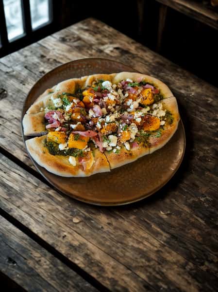 Golden Squash & Prosciutto Flatbread