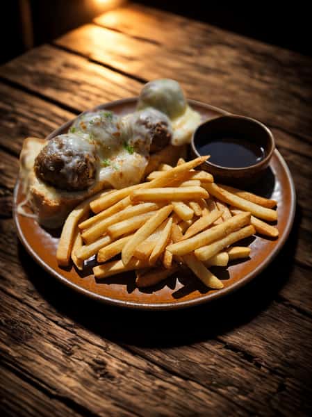 French Onion Meatball Melt