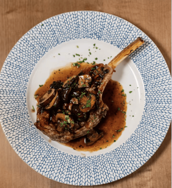 Veal Rack Chop Marsala