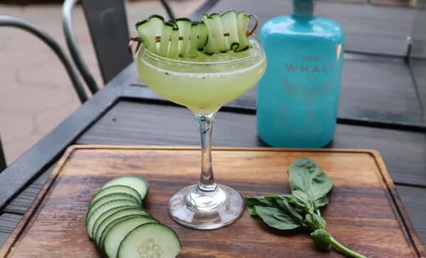 Basil Cucumber Gimlet