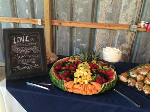 A fresh fruit tray