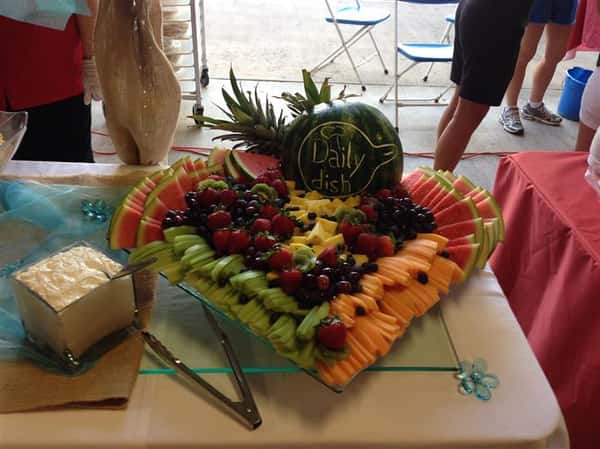 A fruit catering tray