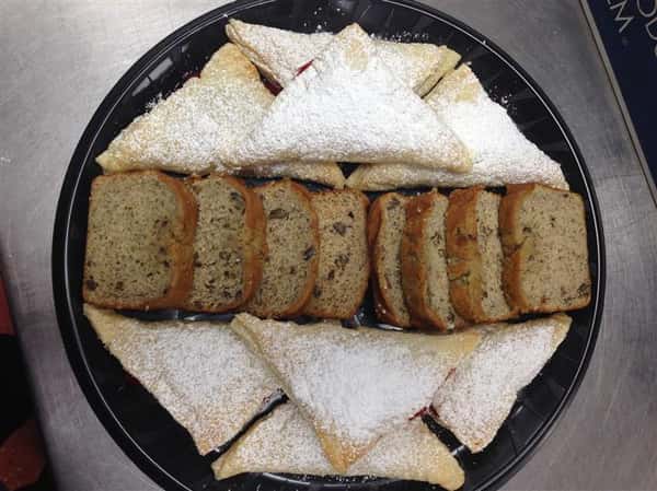 Pastry Tray: Apple Turnovers and Banana Nut Bread