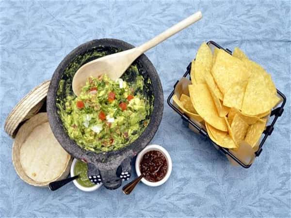 guacamole with a side of chips