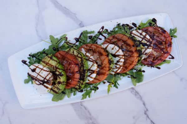 Grilled Avocado Caprese