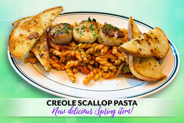 Creole Scallop Pasta