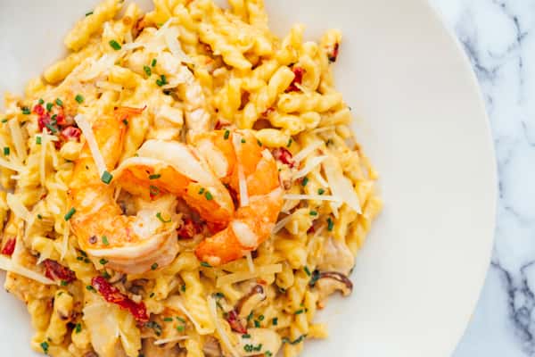 Spicy Shrimp & Chicken Pasta