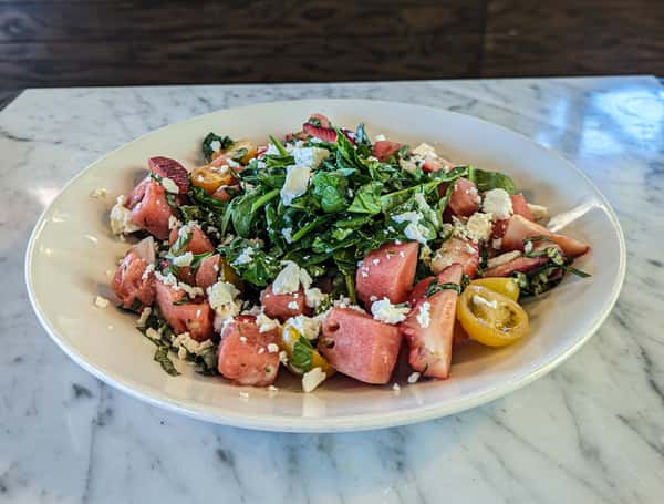 Watermelon & Strawberry Fruit Salad 