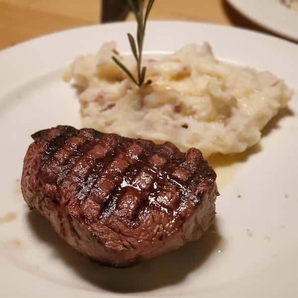 steak and potatoes