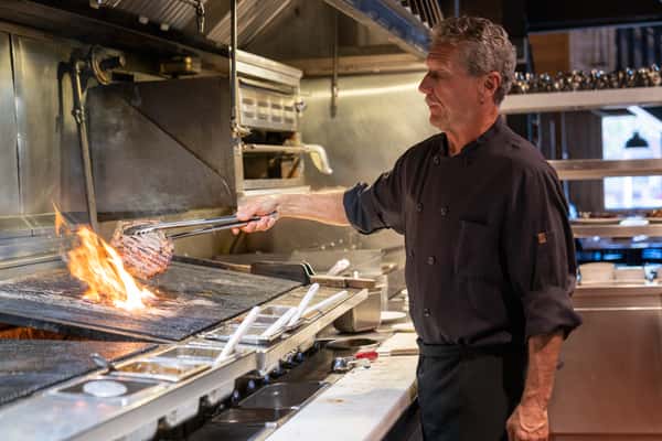 Chef Brian action shot