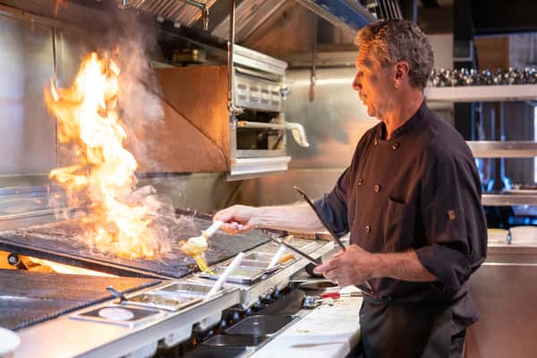 Chef Brian action shot