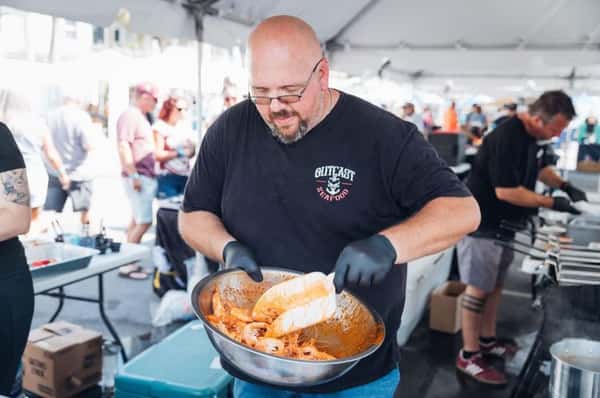 staff member at festival