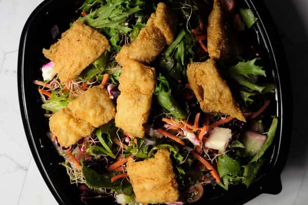 Fish Nuggets Salad