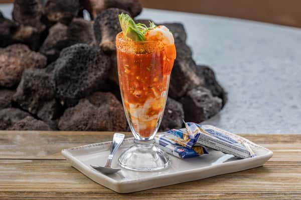 Mexican shrimp coctel