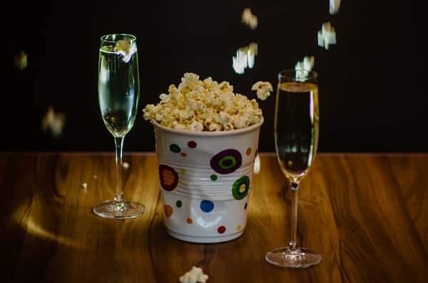 popcorn and champagne