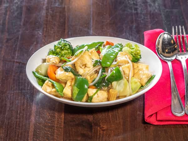 STIR FRIED TOFU WITH VEGETABLES