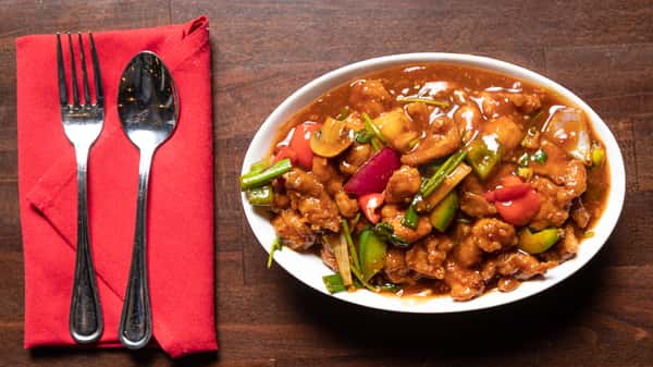 BLACK PEPPER CHICKEN IN SAUCE