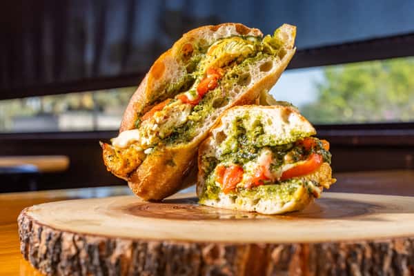 Grilled Chicken Pesto Sandwich