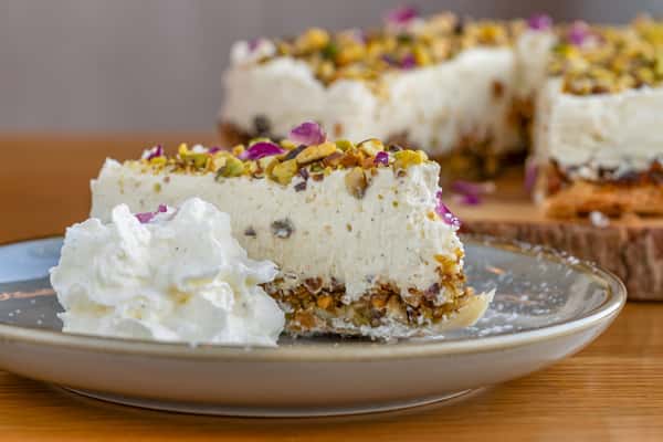 Baklava Cheesecake Slice