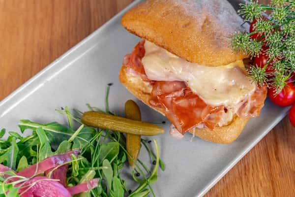 Fried Mortadella Sandwich