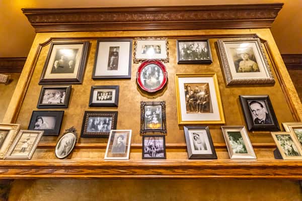 picture frames on a wall