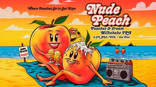 Nude Peach 'Peaches & Cream Milkshake Ipa'