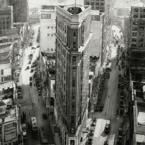 Flatiron building, Downtown Atlanta, Georgia. Old Atlanta Photography. 1920's Atlanta, 1930's Atlanta