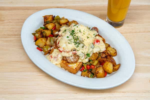 Pork Chop Eggs Benedict