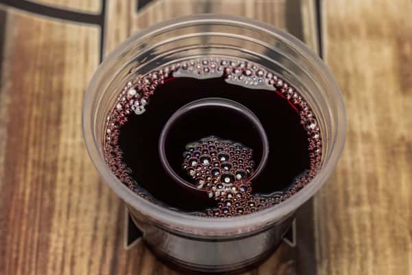 A cup of wine