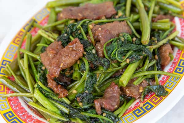 Beef or Chicken Ong Choy