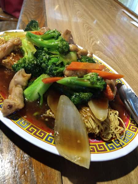 chicken VEG CAKE NOODLE