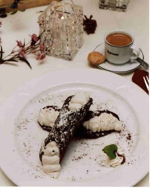 chocolate covered cannolis